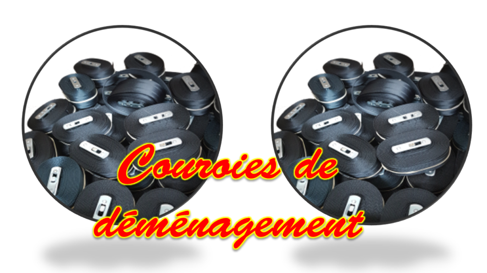 Courroies de déménagement en polyester avec boucles ajustables