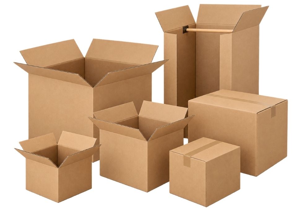 Boîte de carton au format standard en inventaire chez Boîtes et Emballages Québec