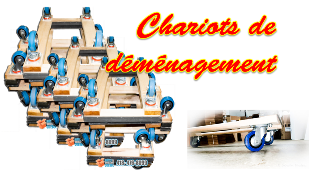 Chariot et équipements de déménagement robustes