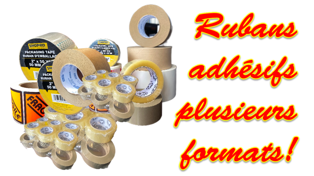 Rouleaux de ruban adhésif de toutes sortes pour l'emballage